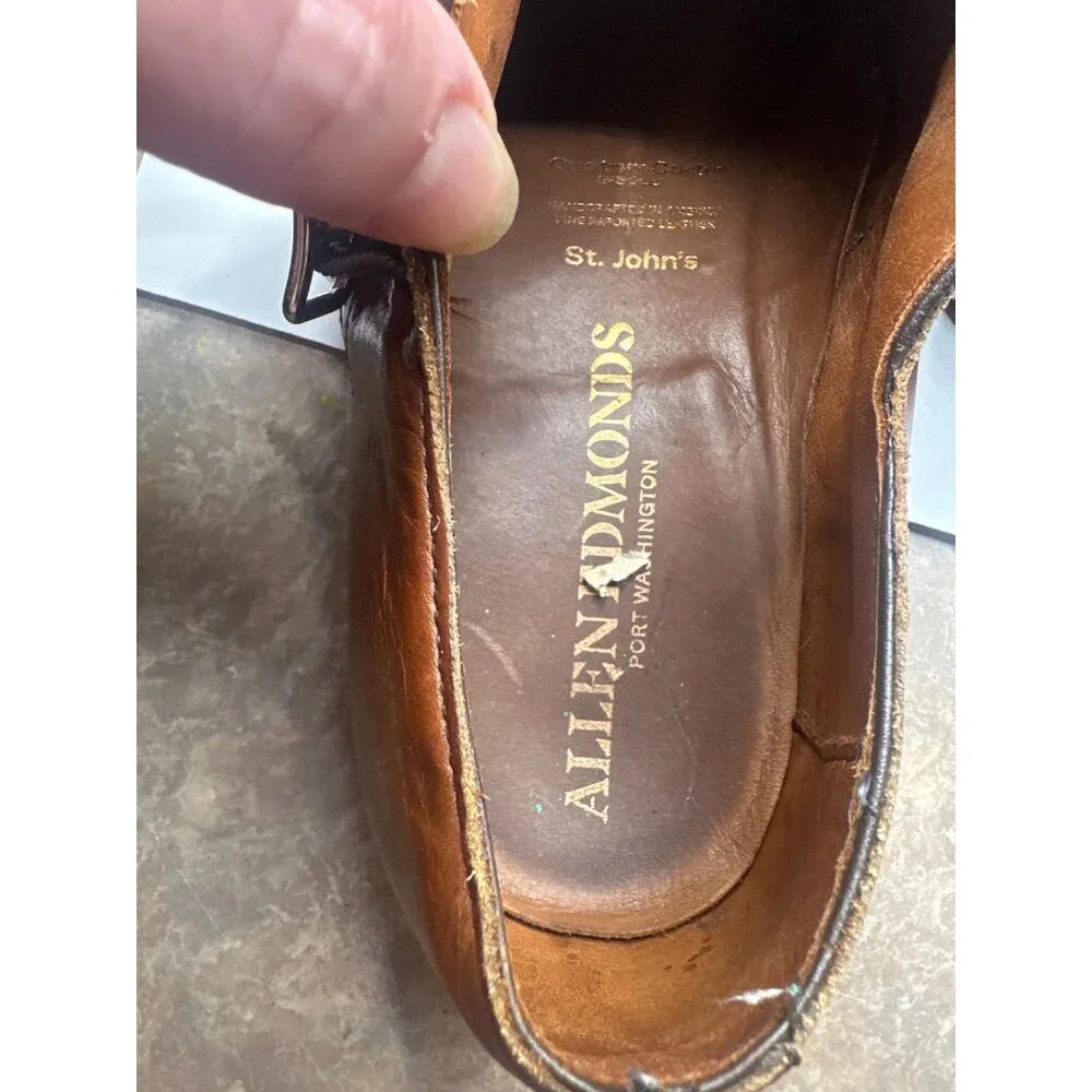 Custom St Johns Monk Strap Leather Dress Shoes Handcrafted Premium Imported Brog - Picture 5 of 9